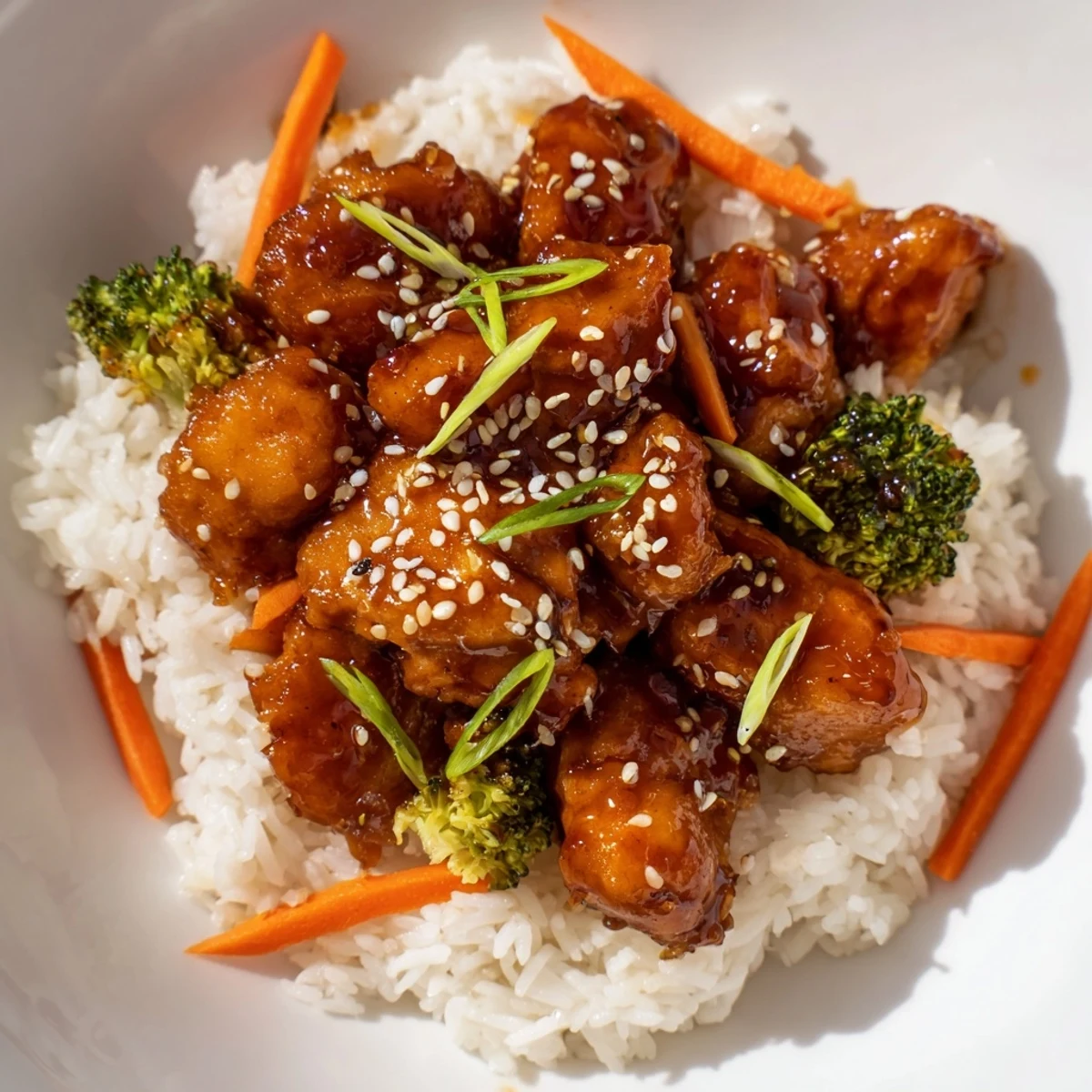 Golden chicken teriyaki bowls with vibrant veggies, a flavorful and easy family dinner.