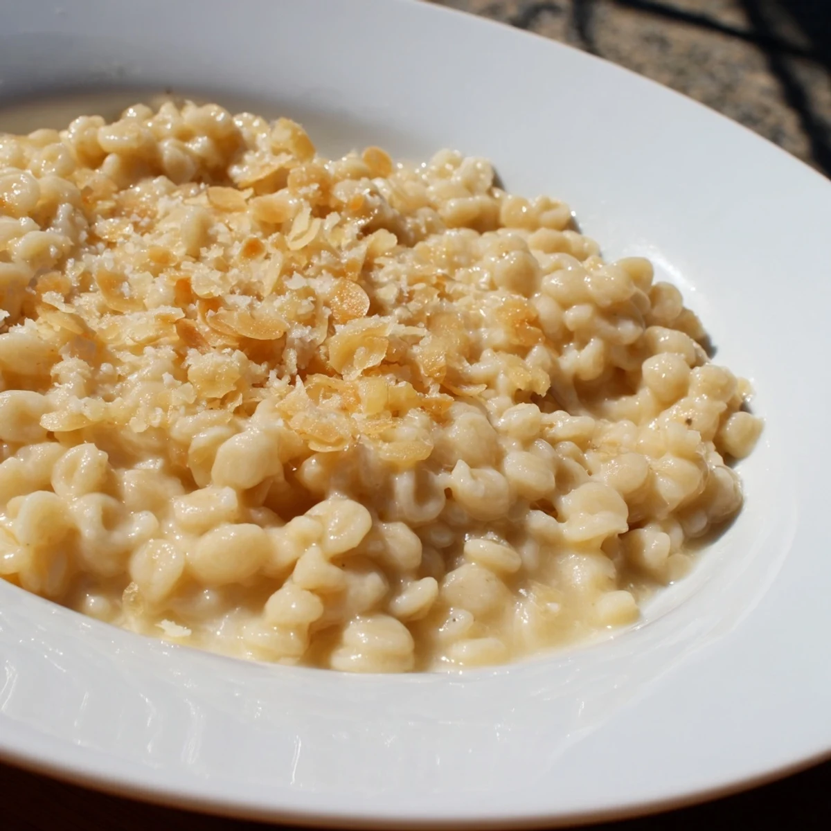 Warm, rich 15-Minute Garlic Parmesan Pasta, a simple Italian delight with garlic and fresh herbs to top.