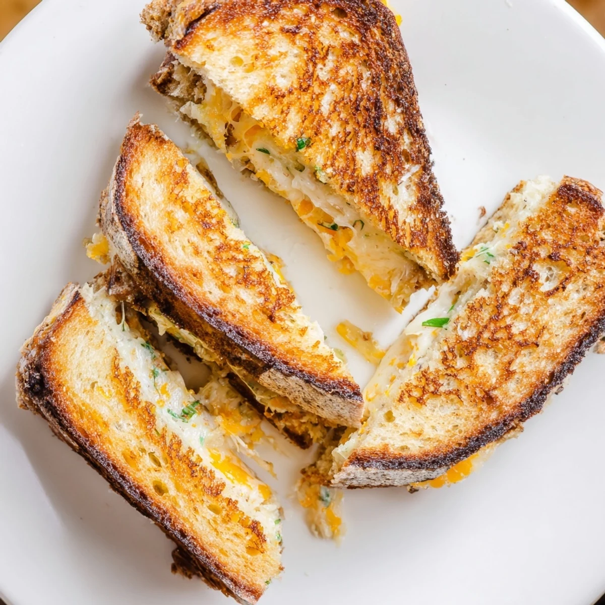 Golden-brown Garlic Butter Mayo Grilled Cheese, bubbling cheddar cheese, ready for a satisfying bite.