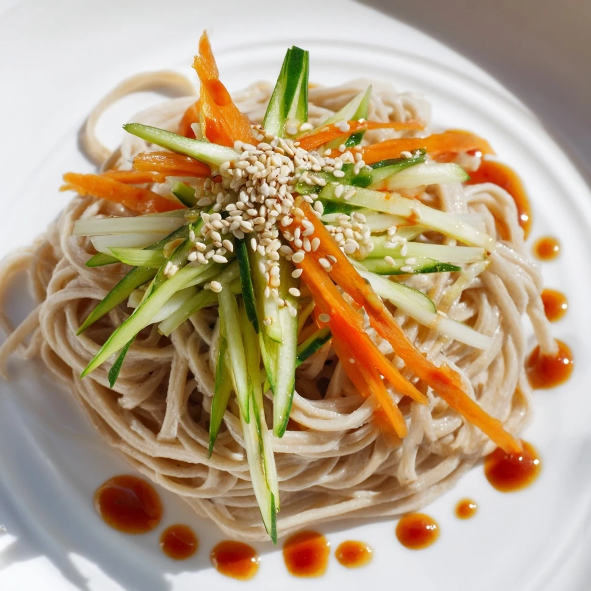Chilled Noodle Lunch Cups feature vibrant veggies and savory sauce coating cold noodles beautifully.