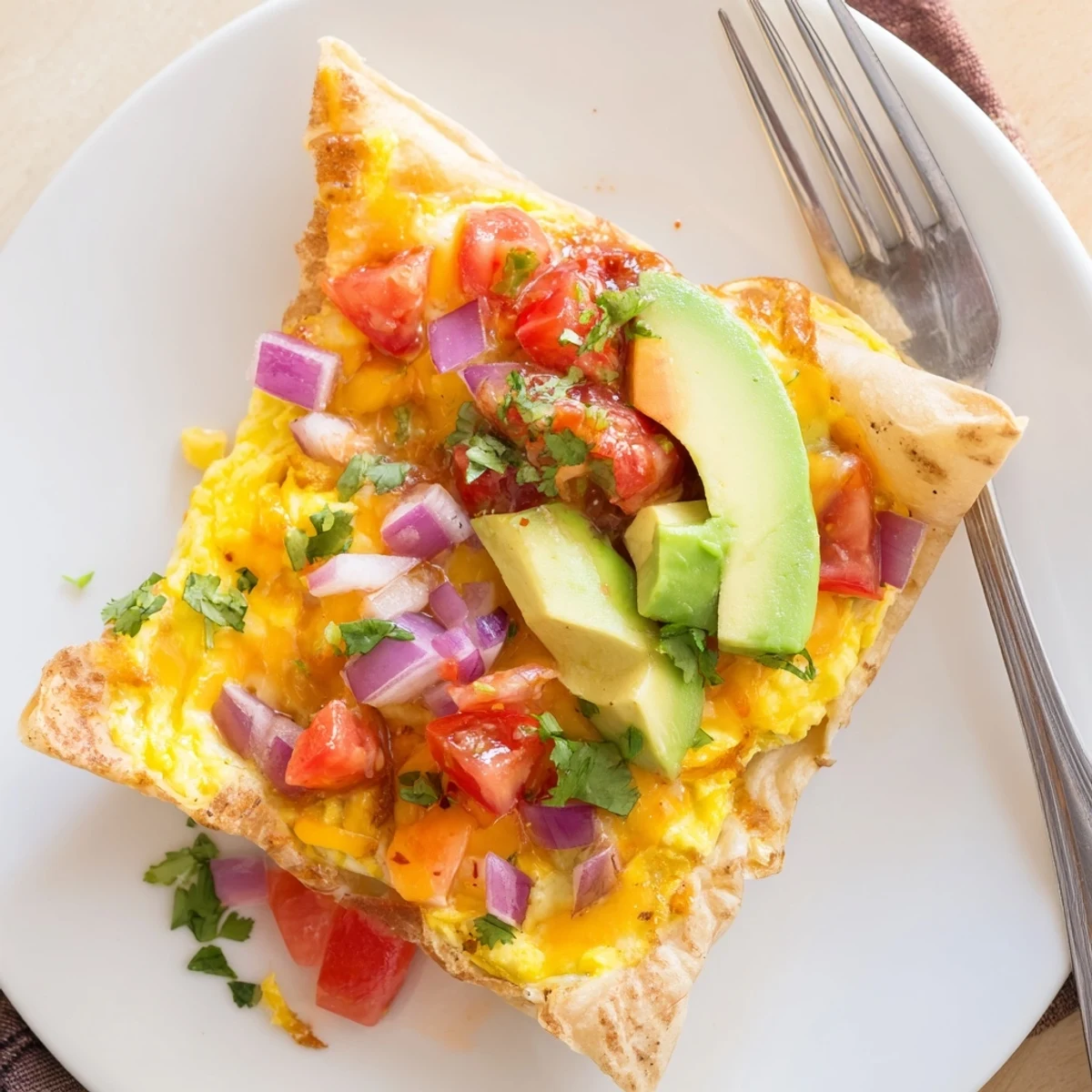 Golden-brown Sheet Pan Breakfast Tacos filled with fluffy baked eggs and melted cheese.