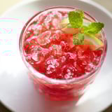 Refreshing fruit refresher drinks bursting with fresh strawberry and pineapple flavor, ready to enjoy.