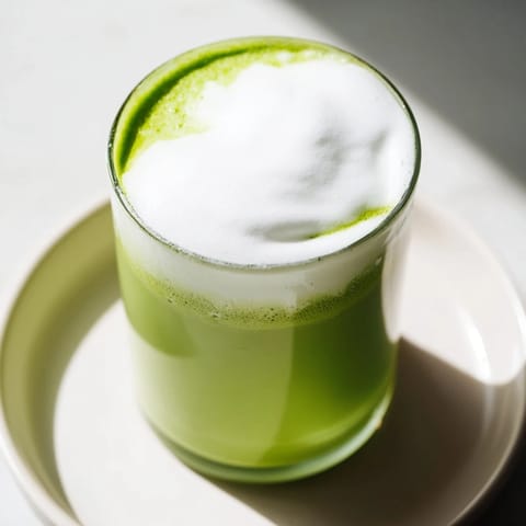 Creamy Matcha Latte Foam