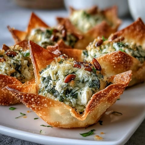 Freshly baked Mediterranean Spinach and Feta Cheese Crisps on a cooling rack, showcasing golden edges and creamy green filling.