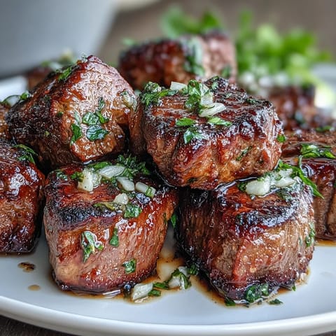 Keto Garlic Butter Steak Bites