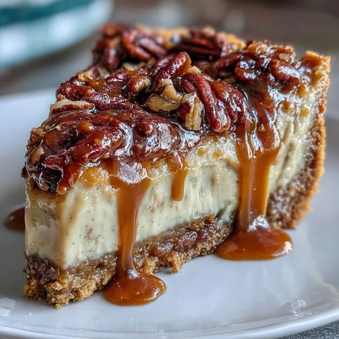 Candied Yams Pie with Pecan Crust featuring creamy filling and nutty, buttery crust.  