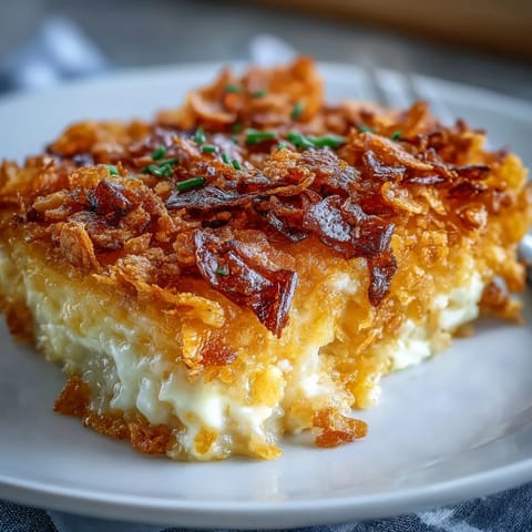 Funeral Potatoes Cheddar Cornflakes