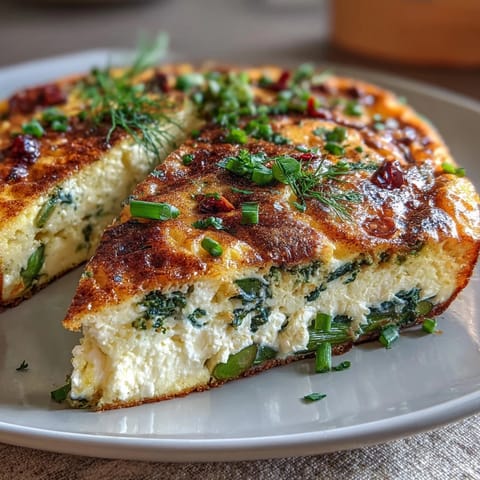 Spring Brunch Frittata with Asparagus and Goat Cheese