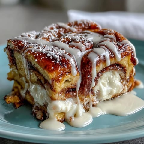 Cinnamon Roll Pancake Casserole