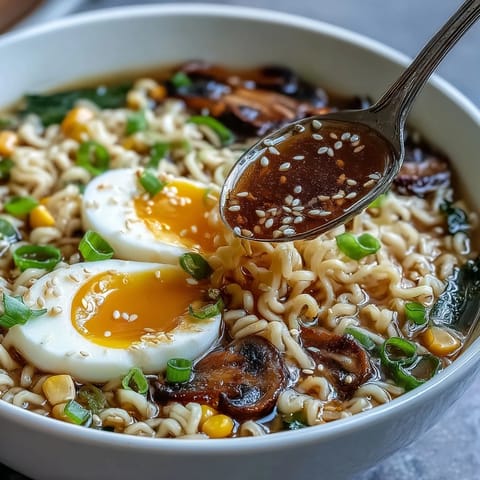 Delicious Homemade Miso Ramen bowl with tender egg, inviting warmth.