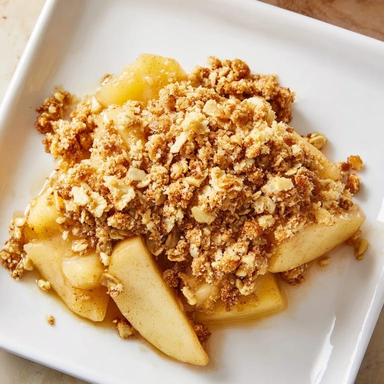 Sweet, spiced aroma of the Rustic Apple and Cinnamon Crumb Bake with a buttery, golden topping.