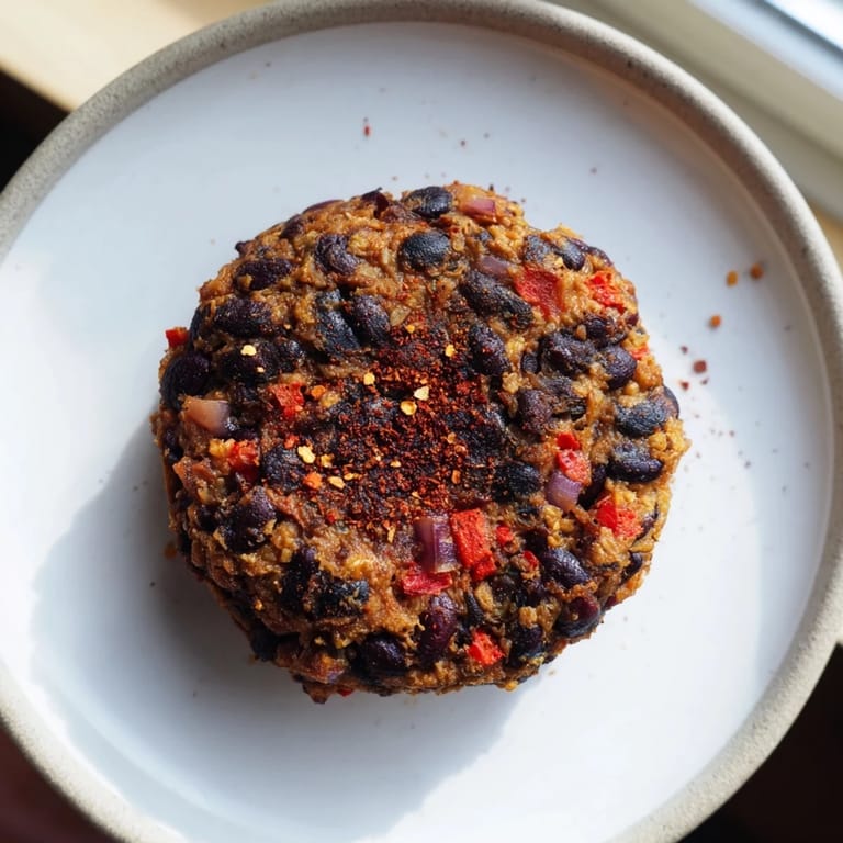 Delicious, homemade black bean burgers on a toasted bun, calling for a taste of American comfort food.