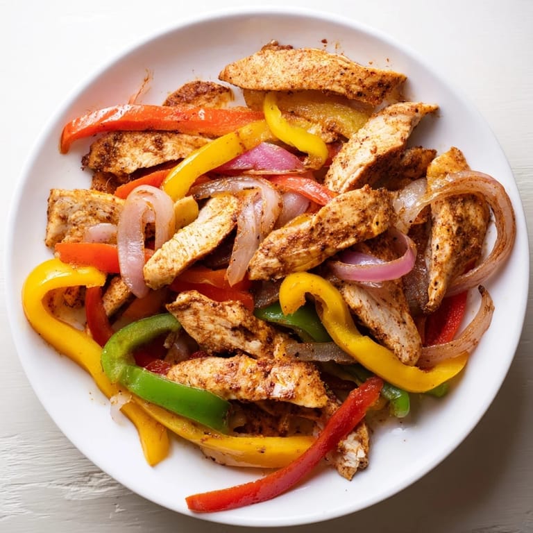 Golden brown sheet-pan chicken fajitas, bursting with flavor, perfect for a quick and easy Tex-Mex dinner.