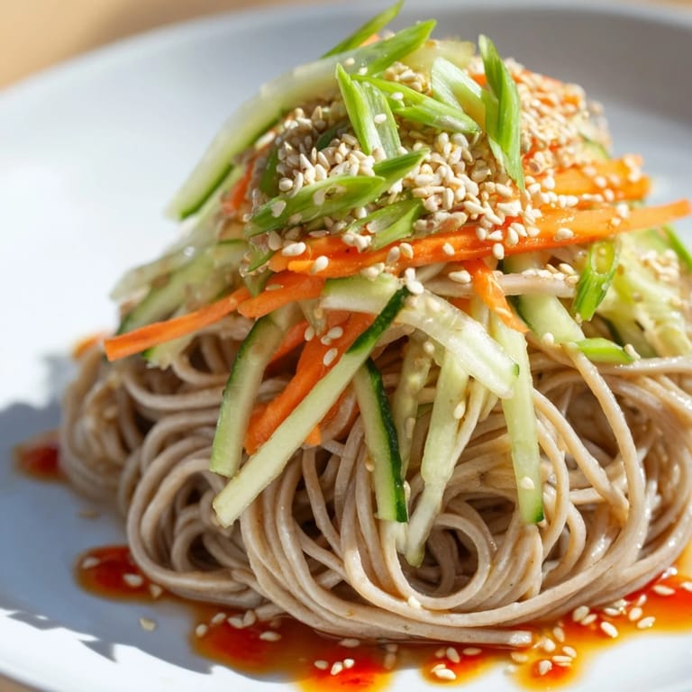 Homemade Chilled Noodle Lunch Cups, packed with fresh ingredients for a flavorful, easy lunch.