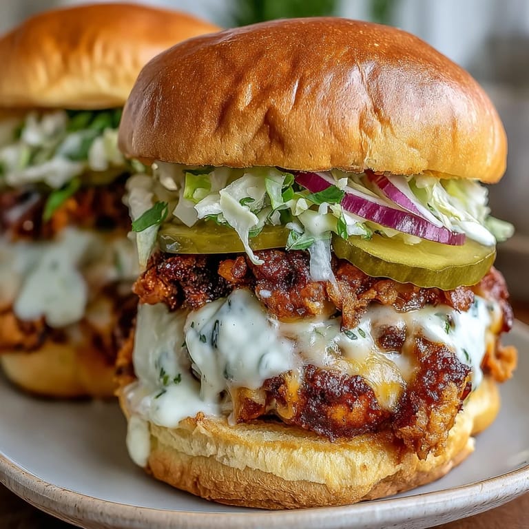 Crispy-edged smash burger sliders piled high with cheese, pickles, and secret sauce.
