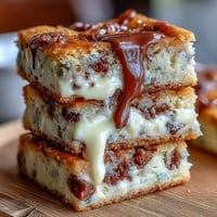 Buttery clotted cream cookie bars with white chocolate chunks, golden and soft, served on a rustic plate for teatime.