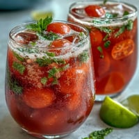 Vibrant watermelon lime sparkling punch with fresh mint and lime slices, perfect for spring gatherings and refreshing summer sipping.