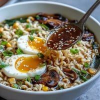 Delicious Homemade Miso Ramen bowl with tender egg, inviting warmth.