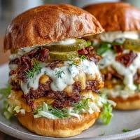Juicy Memorial Day BBQ Smash Burger Sliders with tangy secret sauce on toasted buns.